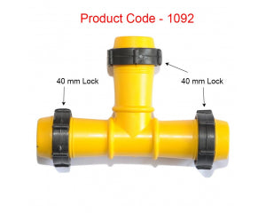 KSNM Tee Connector | 40 mm Lock
