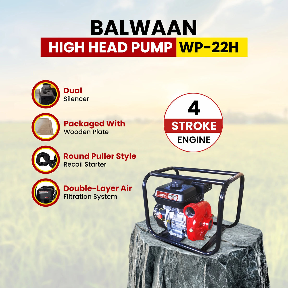 Balwaan High Head Pump 2x2 inch WP-22H - image 6
