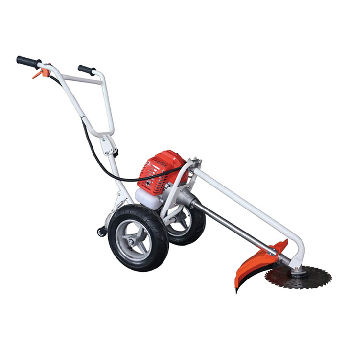 NEPTUNE SIMPLIFY FARMING 52CC 2 Stroke Heavy Duty Petrol Displacement Engine Hand Push Grass Cutter/Brush Cutter with Wheels (BC-520W)