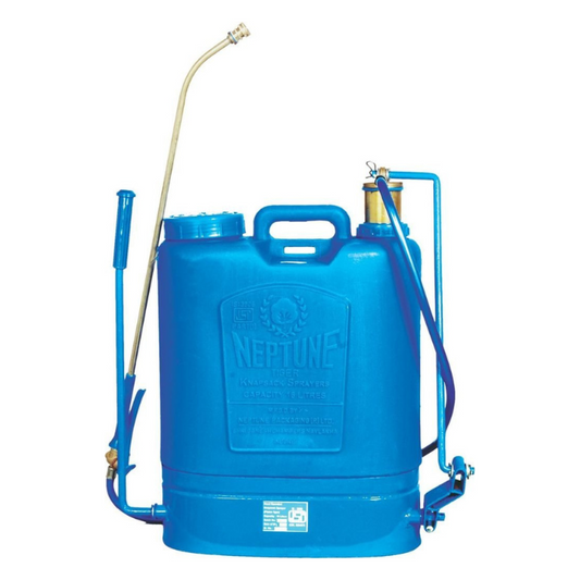 NEPTUNE SIMPLIFY FARMING HDPE and Brass Hand Operated/Manual Knapsack/Backpack Agricultural/Garden Sprayer, 16 Litres, Blue