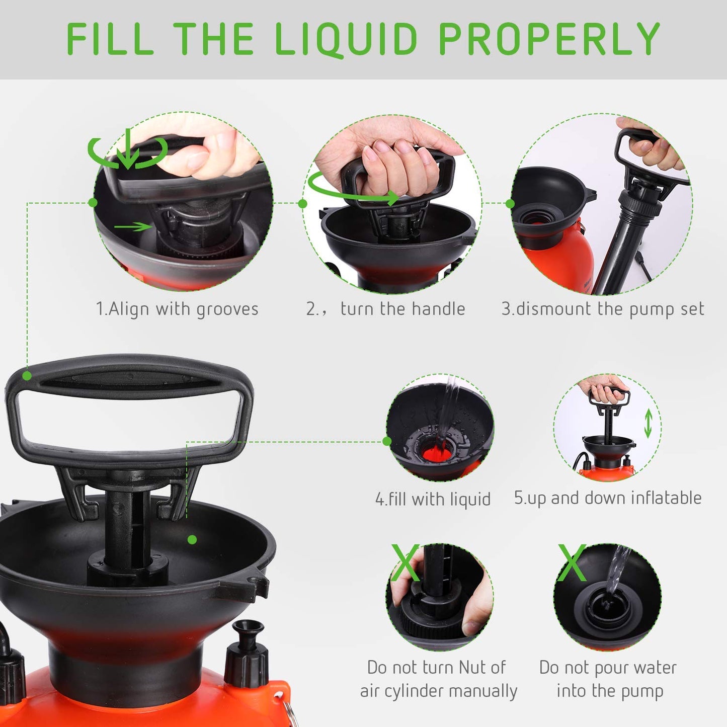 Neptune 5 Liter Hand Operated Lawn and Garden Sprayer Pressure Sprayer with Pressure Relief Valve, Adjustable Shoulder Strap