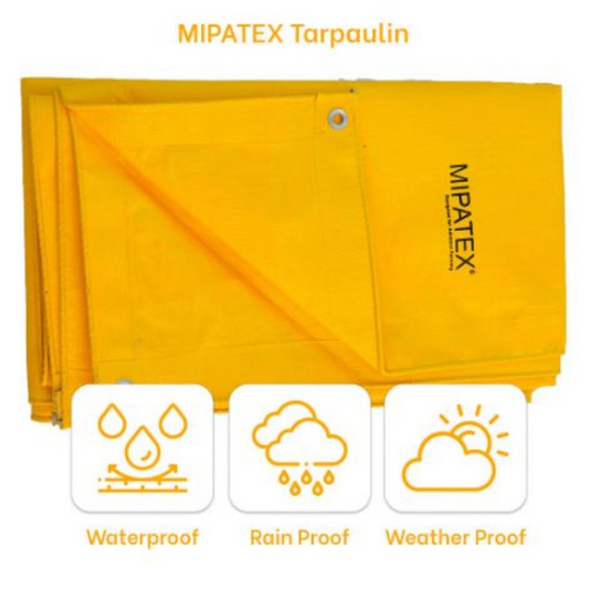 Mipatex  Tarpaulin Sheet 12 Feet x 18 Feet, 150 GSM